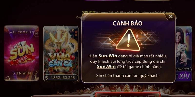 CẢNH BÁO: FANPAGE GIẢ MẠO SUNWIN 1 Sunwin 1